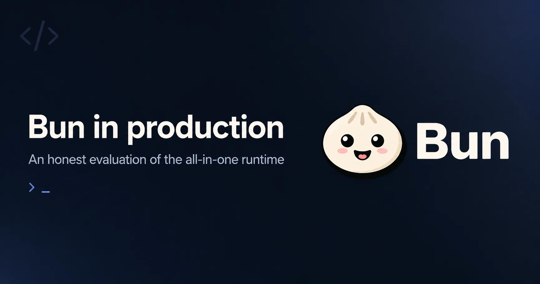 A stylised illustration of a bun with a bite taken out of it, sitting on a plate.